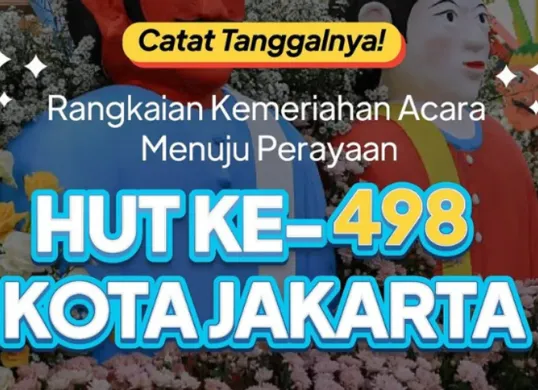 Catat! Pemprov DKI berikan tiket masuk Ancol gratis, pemutihan PKB, dan transportasi umum tak berbayar di HUT Jakarta 22 Juni 2025. (Sumber: Instagram/@dkijakarta)