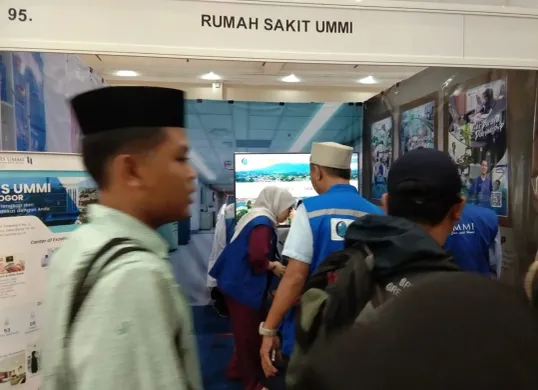 Suasana Islamic Book Fair yang di gelar di JCC, Jakarta, oleh RS Ummi dan Universitas UMMI Bogor. (Sumber: Dok. UMMI)