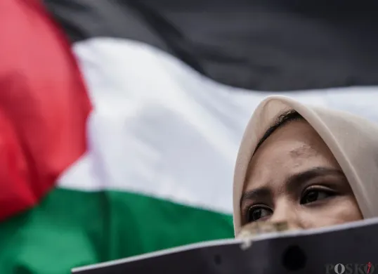 Ilustrasi bendera Palestina. (Sumber: Poskota/Bilal Nugraha Ginanjar)