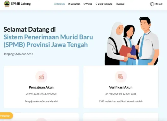 Cara cek hasil pengumuman SPMB Jateng (Sumber: https://spmb.jatengprov.go.id/)