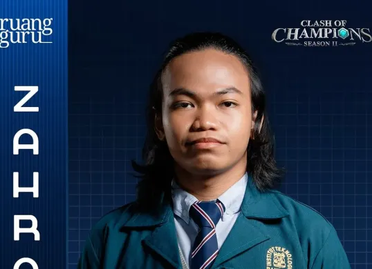 Viral Zahran Nizar Fadhlan, Mahasiswa ITB dengan IPK 3,94 yang Ikut Clash of Champions Ruangguru Dihujat Netizen (Sumber: Instagram/ruangguru)