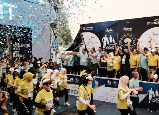 Bank Mandiri menggelar Mandiri Jogja Marathon (MJM) 2025 di kawasan heritage Candi Prambanan, Yogyakarta, Minggu, 22 Juni 2025. (Sumber: Dok. Mandiri)