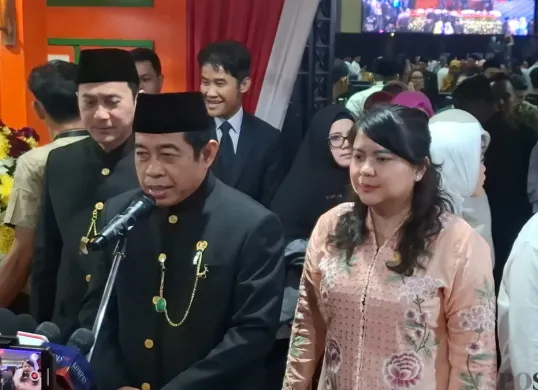 Ketua DPRD Jakarta, Khoirudin setelah rapat paripurna, Minggu, 22 Juni 2025. (Sumber: POSKOTA | Foto: Pandi Ramedhan)