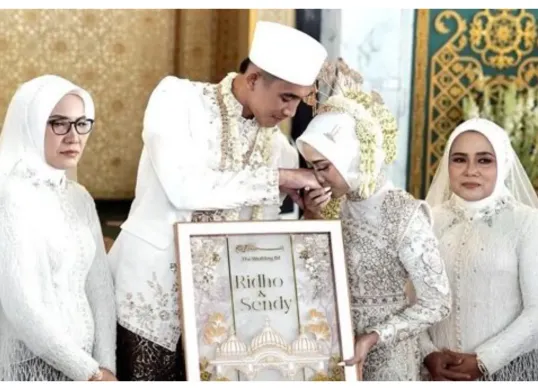 Rizky Ridho resmi mempersunting sang kekasih, Sendy Aulia, pada Minggu, 11 Juni 2025. (Sumber: X/@fuppyndf)