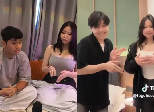 Ello MG dan Teguh Suwandi viral usai kolaborasi bersama Msbreewc alias Bree Wales Covington. (Sumber: TikTok/@ellomg, @teguhsuwandi19)
