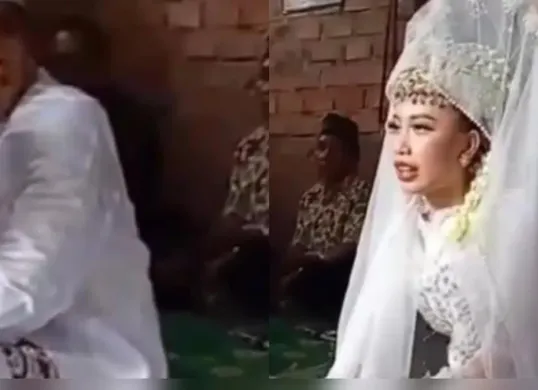 Seorang pengantin wanita viral minta cerai setalah beberapa detik sah. (Sumber: Instagram/@pembasmi.kehaluan.reall)