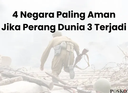 4 Negara Paling Aman Jika Perang Dunia 3 Terjadi (Sumber: Canva/Edited Muhammad Ibrahim)
