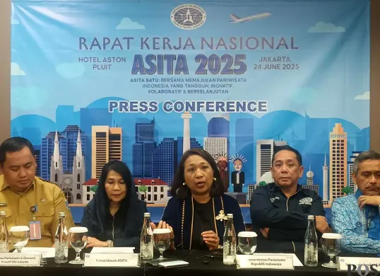 ASITA gelar Rakernas 2025 di Jakarta, salah satunya membahas dampak perang Iran-Israel terhadap pariwisata Indonesia. (Sumber: POSKOTA | Foto: Pandi Ramedhan)