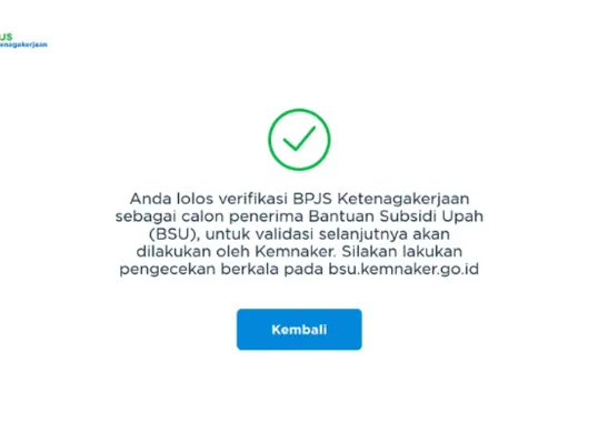 Sudah cair! Bantuan Subsidi Upah (BSU) 2025 Rp600 ribu bisa dicek di rekening Mandiri. Pastikan Anda termasuk penerima dengan cek NIK di sini. (Sumber: bsu.bpjsketenagakerjaan.go.id)