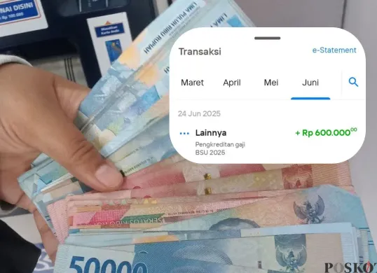 BSU 2025 Ketenagakerjaan Rp600.000 mulai cair hari ini, Selasa 24 Juni 2025. (Sumber: Poskota/Faiz)