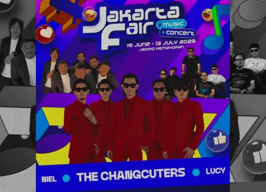 Poster deretan artis pengisi konser Jakarta Fair 2025 hari ini, Rabu, 25 Juni 2025. (Sumber: Instagram/@jakartafairid)