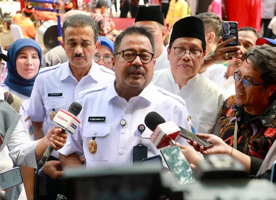 Wakil Gubernur Jakarta, Rano Karno saat acara JAKARTA KITA 2025 di kawasan Jakarta Selatan, Rabu, 25 Juni 2025. (Sumber: Kominfotik Jakarta)