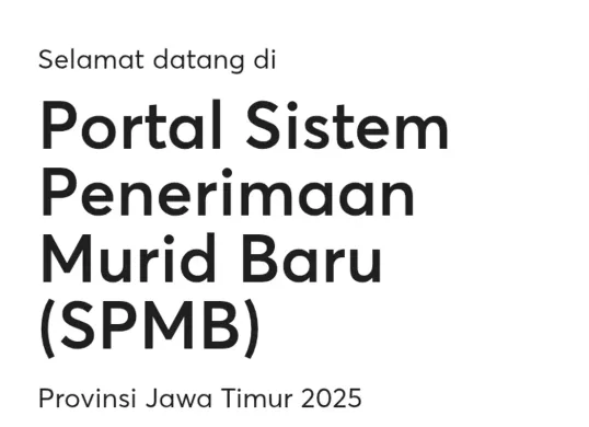 Link pendaftaran SPMB Jatim 2025 jalur domisili sudah dapat diakses siswa. (Sumber: spmbjatim.net)