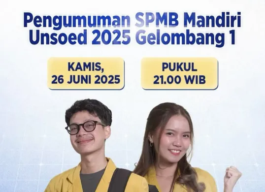 Link Unsoed Pengumuman Mandiri Hari Ini Kamis 26 Juni 2025 Lengkap dengan Jadwalnya (Sumber: Instagram/unsoedofficial_1963)