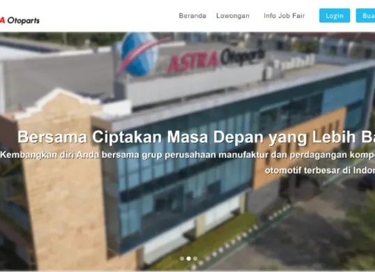 Info terbaru lowongan kerja di PT Astra Otoparts Tbk. Persyaratan lengkap dan cara daftar online. Segera lamar sebelum kuota penuh! (Sumber: career.astra-otoparts.com)