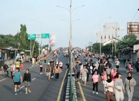 Suasana di acara car free day Depok. (Sumber: depok.go.id)