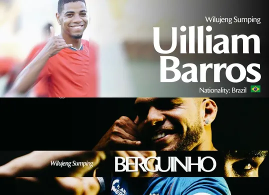 Ilustrasi pengumuman dua pemain baru Persib, Uilliam Barros dan Berguinho. (Sumber: Persib)