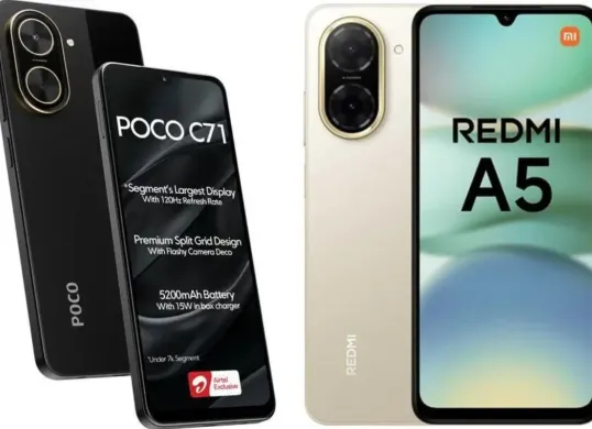 POCO C71 vs Redmi A5 duel hp 1 jutaan terbaik (Sumber: Pinterest)