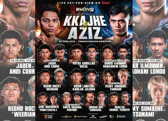 Poster BYON Combat Showbiz Vol 5. (Sumber: Instagram/@byoncombat)