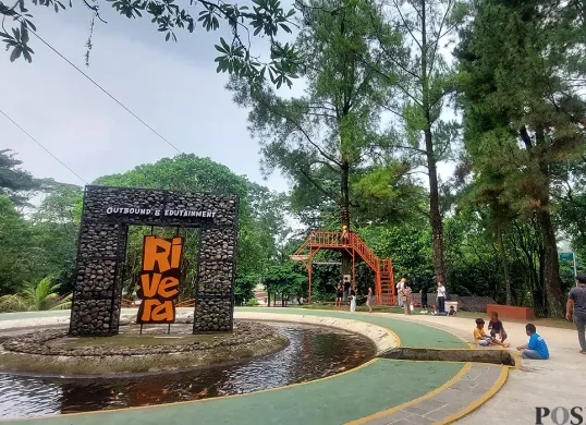 Rivera Outbound and Edutainment menjadi salah satu tempat wisata di Kota Bogor yang ramai dikunjungi pada libur panjang tahun baru Islam. (Sumber: POSKOTA | Foto: Sekar Putri Andini)