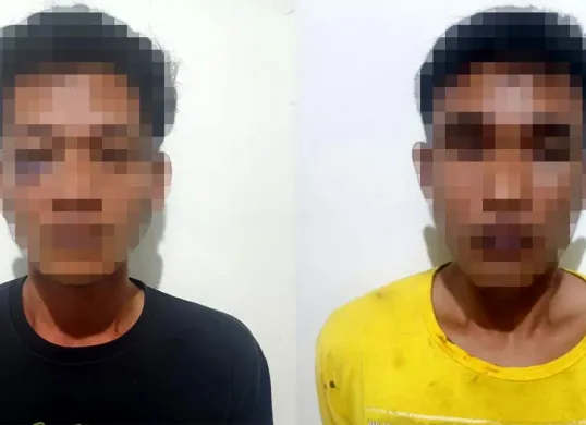 Dua pelaku berinisial AE 38 tahun dan J 27 tahun merupakan residivis berhasil diamankan Polres Metro Tangerang Kota usai melakukan curanmor pada Sabtu, 28 Juni 2025. (Sumber: Humas Polres Metro Tangerang Kota)