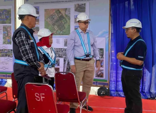 Komisi B DPRD Provinsi DKI Jakarta meninjau pembangunan Instalasi Pembuangan Air Limbah Domestik (IPALD) di kawasan TB Simatupang, Cilandak, Jakarta Selatan (Sumber: Dok. Sekretariat DPRD Jakarta)