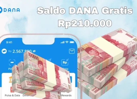 Cara mendapatkan saldo DANA Gratis dari aplikasi penghasil uang tanpa mengundang teman cair Rp210.000 masuk dompet elektronik (Sumber: Poskota/Syania Nurul Lita Baikuni)