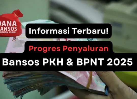 Progres penyaluran subsidi dana bansos PKH dan BPNT tahap 1 gelombang 2 tahun 2025. (Sumber: Poskota/Aldi Harlanda Irawan)