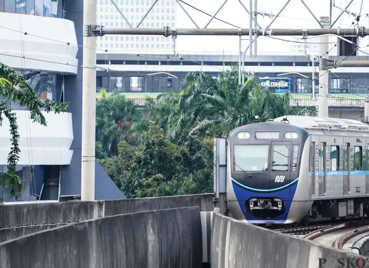 Ilustrasi MRT Jakarta. (Sumber: Poskota/Bilal Nugraha Ginanjar)