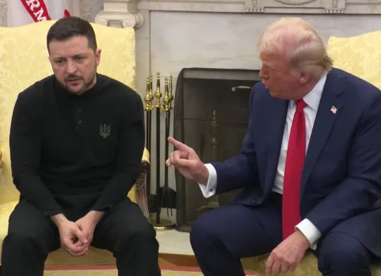 Presiden Ukraina Zelensky dinilai tidak sopan hingga diusir dari gedung putih (Sumber: YouTube/The White House)