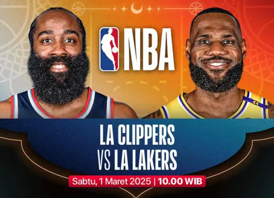 Link live streaming Lakers vs Clippers. (Sumber: Vidio)