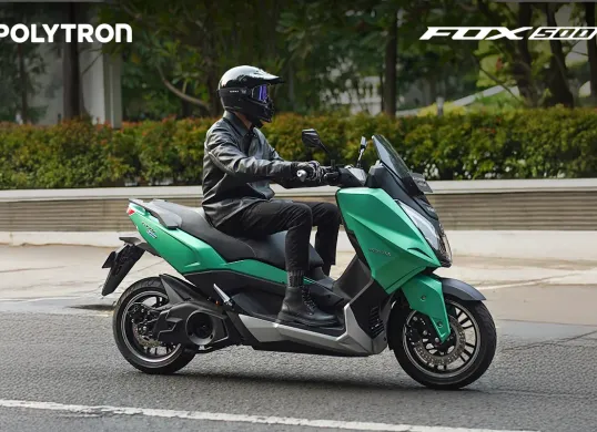 Polytron Fox 500 hadir dengan daya kuat yang mampu berjalan dengan kecepatan 130 km per jam. (Sumber: polyton.co.id)