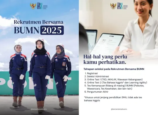 Rekrutmen Bersama BUMN 2025. (Sumber: Instagram/kementerianbumn)