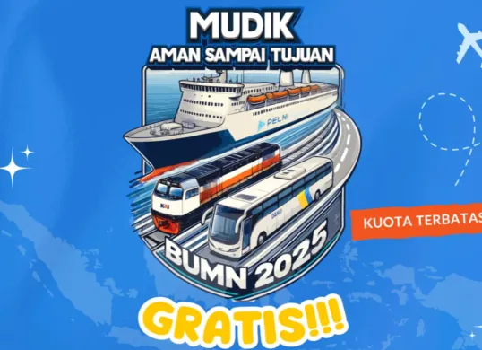 Ilustrasi program mudik gratis 2025 BUMN. (Sumber: X/@asabri_official)