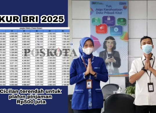 Informasi terkait cicilan dengan nominal terendah dari KUR BRI 2025. (Sumber: Poskota/Arip Apandi)