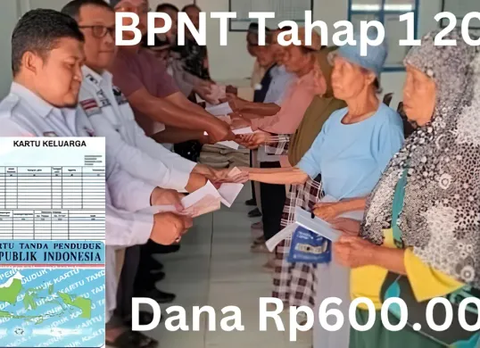 NIK KTP dan KK atas kepemilikan nama Anda valid menjadi penerima dana Rp600.000 dari BPNT tahap 1 2025 via Rekening BRI, BNI, BSI dan Bank Mandiri. (Sumber: Poskota/Gabriel Omar Batistuta)