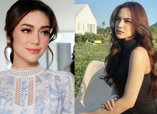 Mahalini Raharja dan Celine Evangelista jalanin puasa pertama setelah menjadi mualaf. (Sumber: Poskota/Syania Nurul Lita Baikuni)