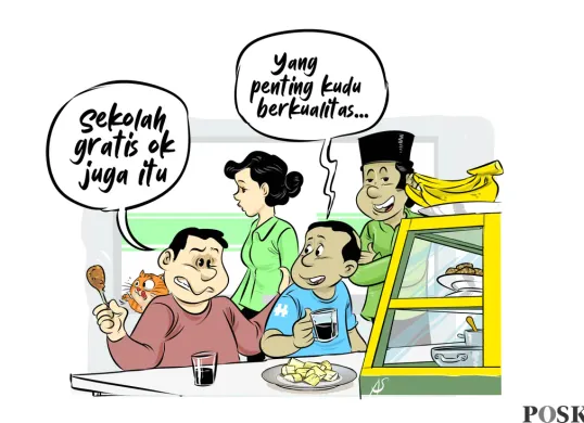 Obrolan Warteg: Sekolah Rakyat (Sumber: Poskota/Arif Setiadi)