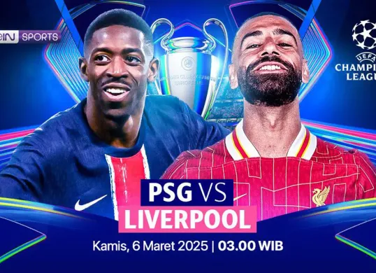 Link live streaming PSG vs Liverpool. (Sumber: Vidio)