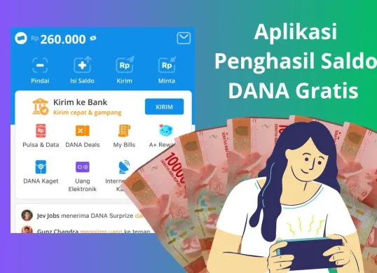 Cara main aplikasi penghasil saldo DANA. (Sumber: Poskota/Audie Salsabila)