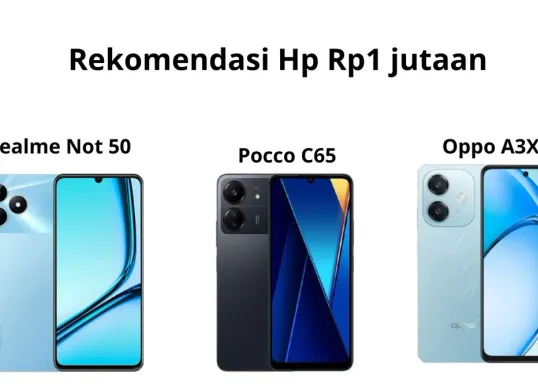 Rekomendasi harga Hp Rp1 jutaan tahun 2025 dengan spek gaming. (Foto IG Realme, Poco dan Oppo)