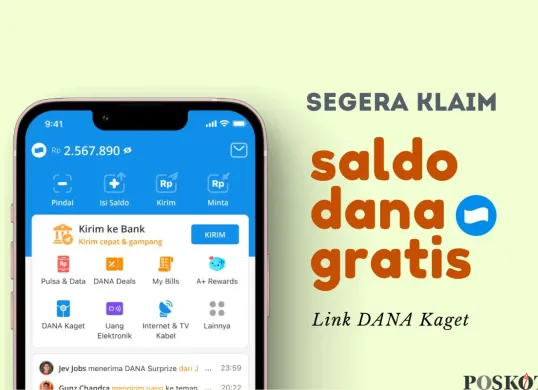 Tips aman klaim saldo DANA gratis. (Sumber: Poskota/Della Amelia)