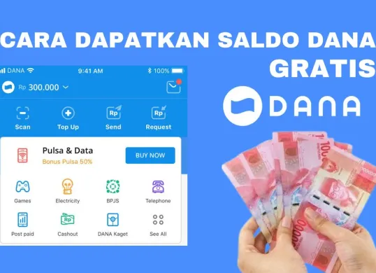 Cara mendapatkan saldo DANA gratis dari aplikasi penghasil uang (Sumber: Poskota/Rivera Jesica Souisa)