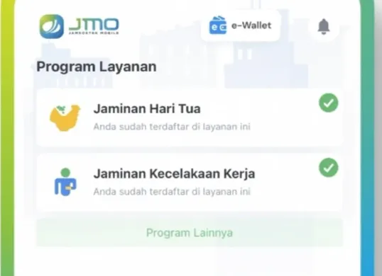 Tampilan aplikasi JMO untuk mencairkan saldo dana JHT BPJS Ketenagakerjaan. (Sumber: Website/BPJS Ketenagakerjaan)