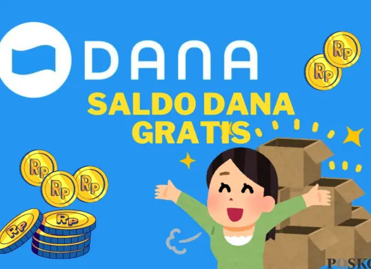 Saldo DANA gratis sebesar Rp125.000 ke dompet elektronik dari aplikasi penghasil uang. (Sumber: Poskota/Mutia Dheza Cantika)