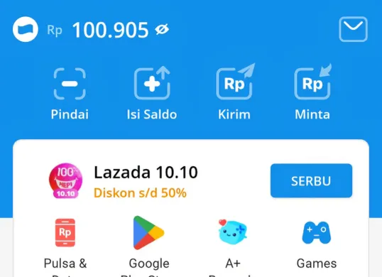 Cara mendapatkan uang Rp100.000 dengan fitur DANA (Sumber: Pinterest)