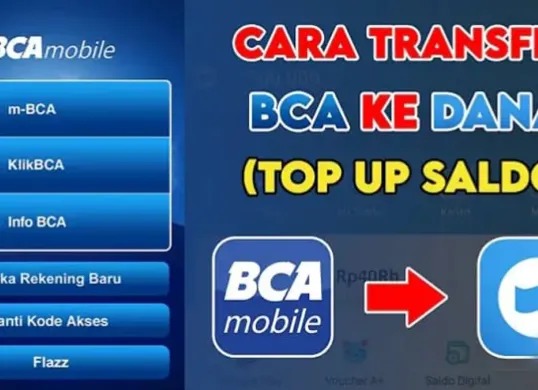 Ilustrasi cara transfer BCA ke DANA. (Sumber: YouTube/Charis ID)