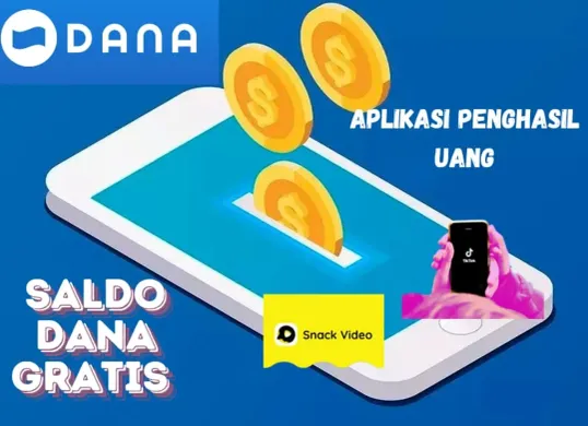 Dapat saldo DANA gratis dari aplikasi penghasil uang. (Sumber: Poskota/Risti Ayu Wulansari)