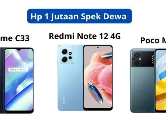 HP Rp 1 jutaan dengan spek dewa cocok buat game moba. (IG Realme, Poco dan Xiaomi)