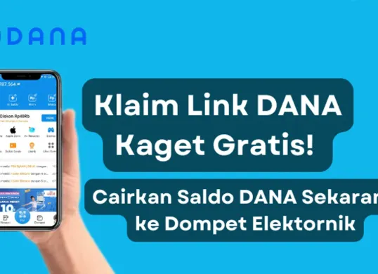 Klaim saldo DANA gratis dari link DANA kaget. (Sumber: Poskota/Aldi Harlanda Irawan)